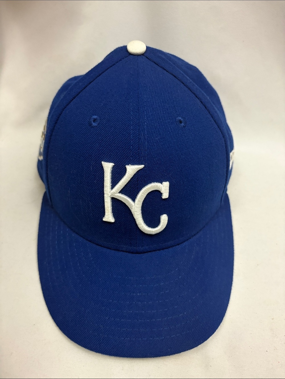New Era Kansas City Royals Hat 59FIFTY 7 1/8 Fitted Cap Blue 50th Anniversary